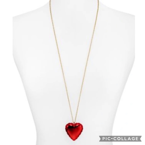 kate spade Jewelry Kate Spade Red Heart Locket Long Necklace Poshmark